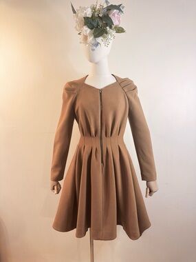 🤎 Maje Paris Brown Puff Sleeve Mini Dress 🤎